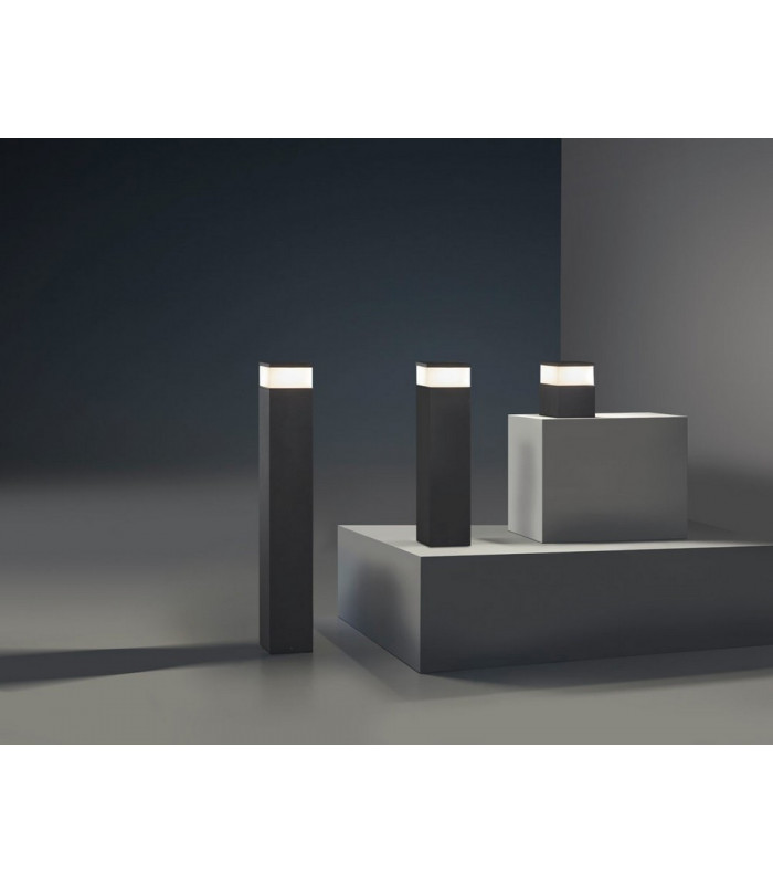 LED Outdoor Short Bollard Light Urban Grey IP65