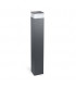 LED Outdoor Tall Bollard Light Urban Grey IP65