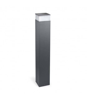 LED Outdoor Tall Bollard Light Urban Grey IP65