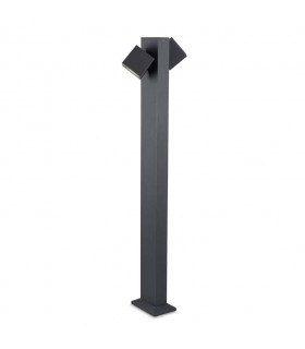 LED 2 Light Outdoor Bollard Light Urban Grey IP65