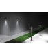 LED 2 Light Outdoor Bollard Light Urban Grey IP65