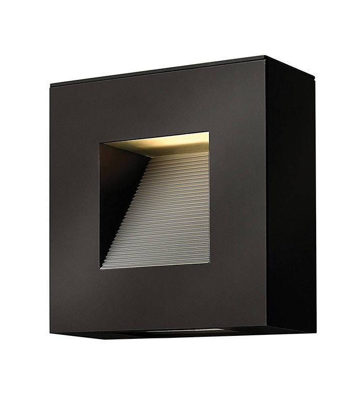 LED 2 Light Outdoor Wall Light Satin Black IP44