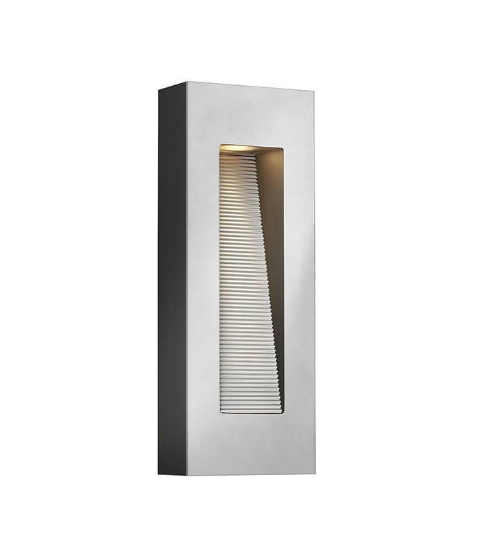 LED 2 Light Outdoor Wall Light Titanium IP44