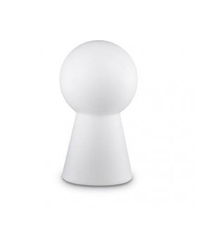 1 Light Outdoor Floor Lamp White IP44, E27