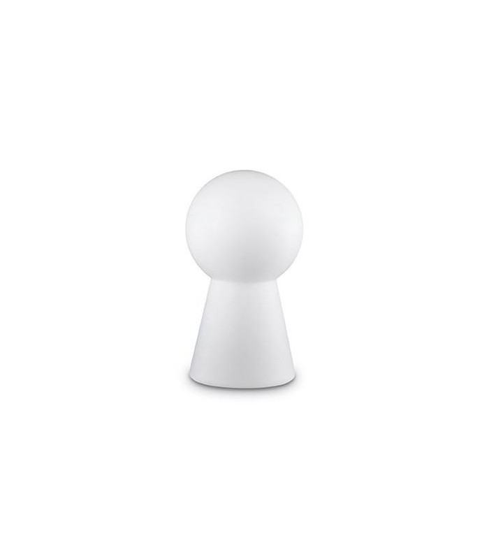 1 Light Outdoor Floor Lamp White IP44, E27