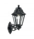 1 Light Outdoor Flush Wall Lantern Black IP44, E27