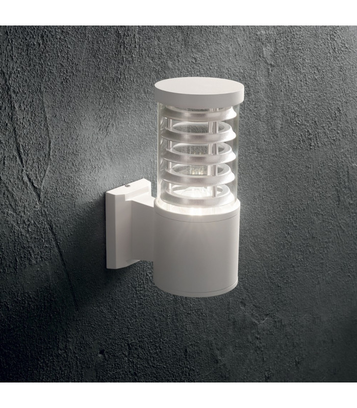 1 Light Outdoor Wall Light White IP44, E27