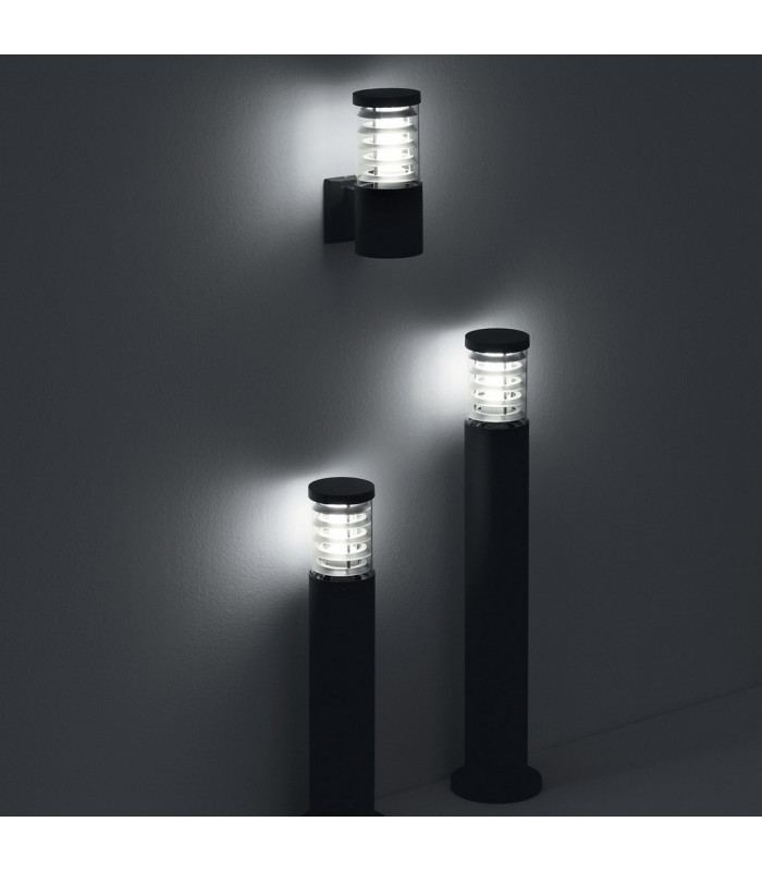 1 Light Outdoor Tall Bollard Anthracite IP44, E27