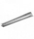 1 Light T5 Recessed Strip Outdoor Ceiling Light Grey IP54