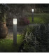 1 Light Outdoor Bollard Grey IP44, E27