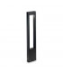 1 Light Outdoor Bollard Black IP44, G9