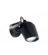 1 Light Outdoor Wall Spotlight Black IP66, GU10