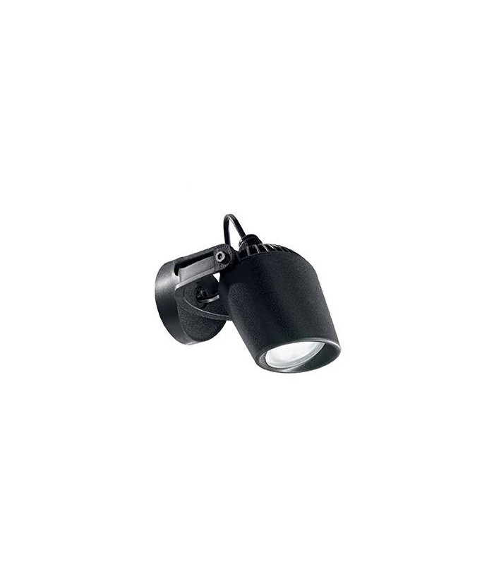 1 Light Outdoor Wall Spotlight Black IP66, GU10