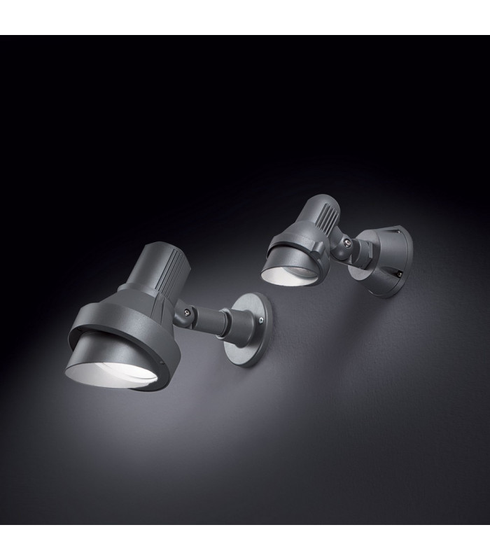 1 Light Outdoor Small Wall Light Anthracite IP65, GU10