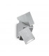 LED 2 Light Outdoor Wall Light Aluminium IP44