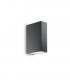 2 Light Outdoor Up Down Wall Light Anthracite IP44, G9
