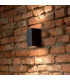 2 Light Outdoor Up Down Wall Light Black IP44, G9