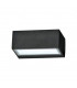 1 Light Outdoor Twin Up Down Wall Light Black IP44, G9