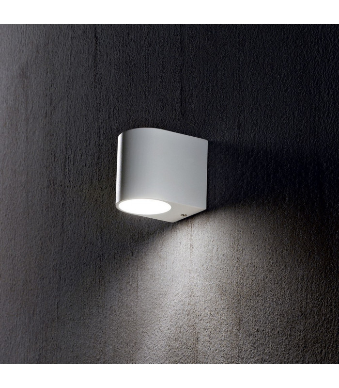 1 Light Outdoor Wall Light White IP44, G9
