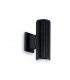 2 Light Outdoor Up Down Wall Light Black White IP44, E27