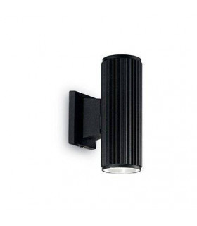 2 Light Outdoor Up Down Wall Light Black White IP44, E27