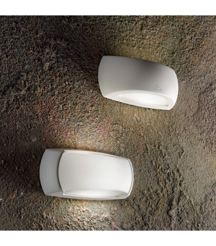 1 Light Outdoor Wall Light White IP66, E27