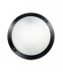 1 Light Diffuser Outdoor Flush Ceiling / Wall Light Black IP66, E27