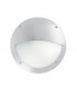 1 Light Half Diffuser Outdoor Flush Wall Light White IP66, E27
