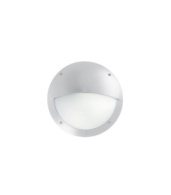 1 Light Half Diffuser Outdoor Flush Wall Light White IP66, E27