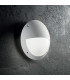 1 Light Half Diffuser Outdoor Flush Wall Light White IP66, E27