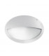 1 Light Half Diffuser Outdoor Flush Wall Light White IP66, E27