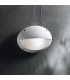 1 Light Half Diffuser Outdoor Flush Wall Light White IP66, E27