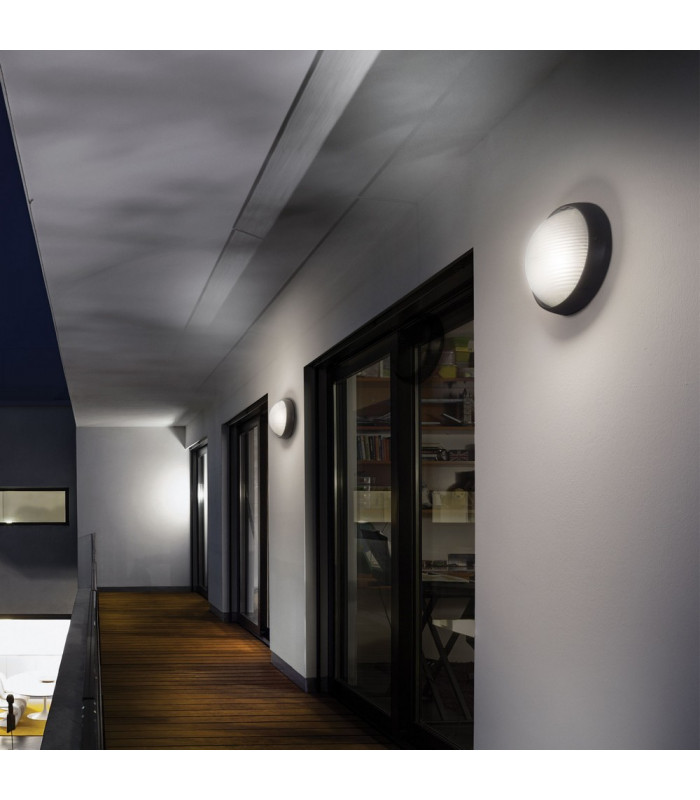 1 Light Outdoor Small Wall Light Anthracite IP65, E27