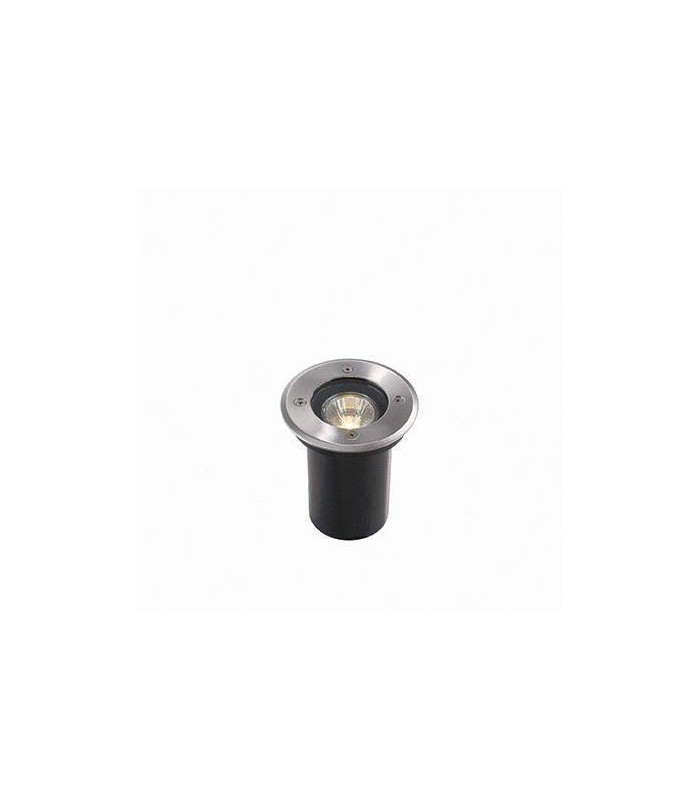 1 Light Small Round Recessed Spotlight Steel IP65, GU10