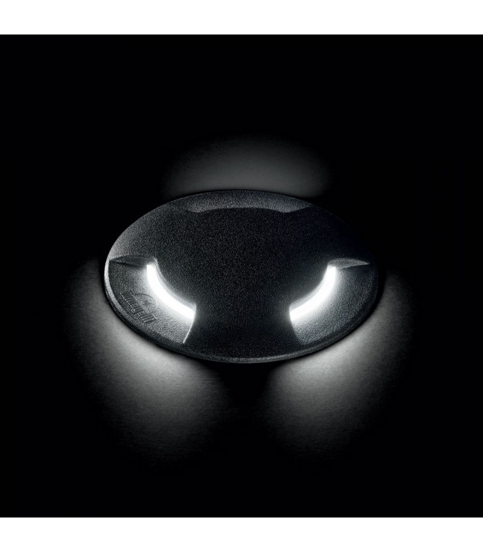 LED 1 Light Large Outdoor Recessed Light Black IP67