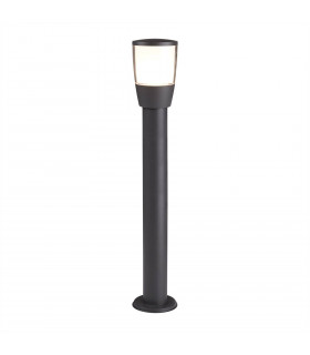 1 Light Large Outdoor Bollard Light Dark Grey IP44, E27