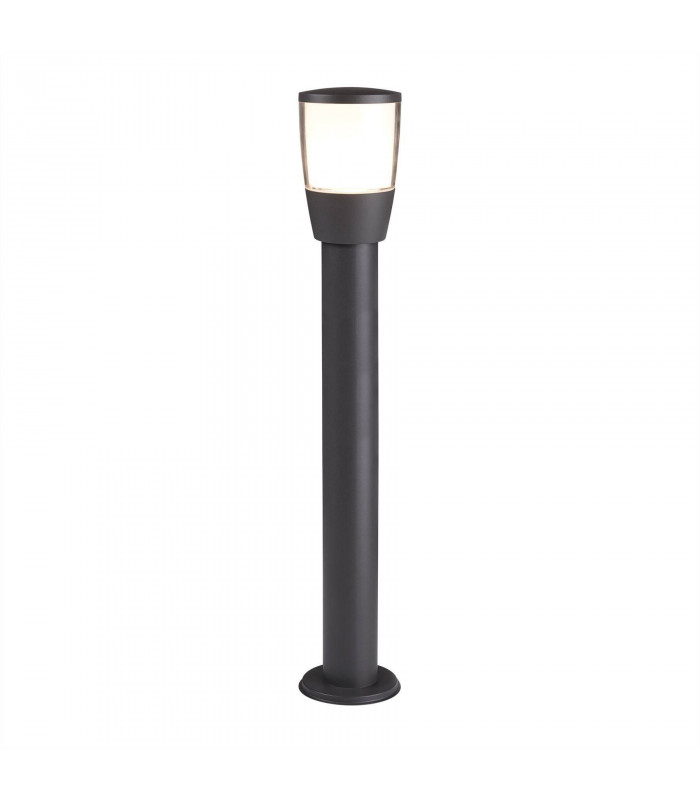 1 Light Large Outdoor Bollard Light Dark Grey IP44, E27