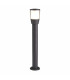 1 Light Large Outdoor Bollard Light Dark Grey IP44, E27