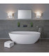 LED Indoor / Outdoor Square Wall Light White, Brushed Chrome IP65