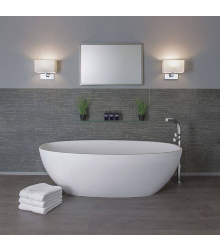 LED Indoor / Outdoor Square Wall Light White, Brushed Chrome IP65
