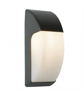 1 Light Outdoor Wall Light Grey IP65, E27
