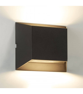 LED 2 Light Outdoor Up Down Wall Light Black IP65