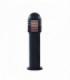 1 Light Outdoor Bollard Light Black with White Diffuser IP44, E27