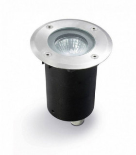 1 Light Round Recessed Floor Light Stainless Steel Aisi 304 IP67, GU10
