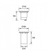 LED 3 Light Recessed Outdoor Ground Light Stainless Steel IP67