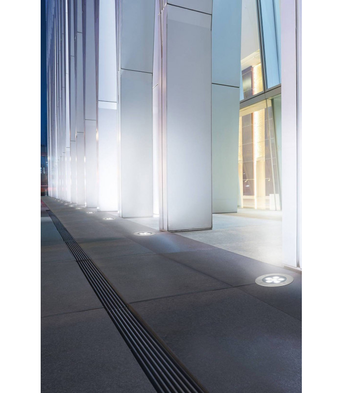 LED 6 Light Recessed Outdoor Ground Light Stainless Steel IP67