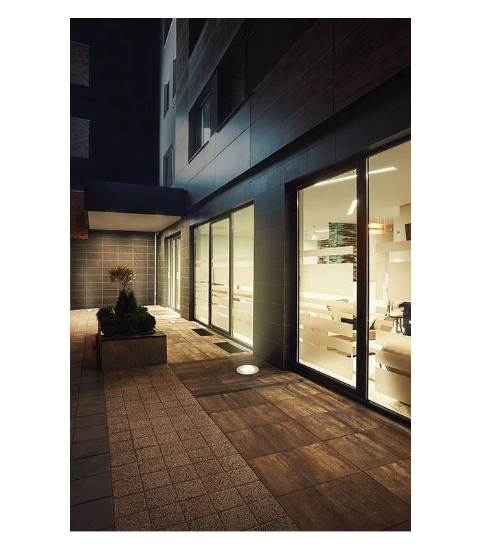 1 Light Recessed Outdoor Ground Light Stainless Steel IP67