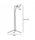 1 Light Outdoor Floor Lamp Spotlight Black IP65