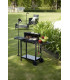 1 Light Outdoor Floor Lamp Spotlight Black IP65