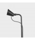 1 Light Outdoor Floor Lamp Spotlight Black IP65